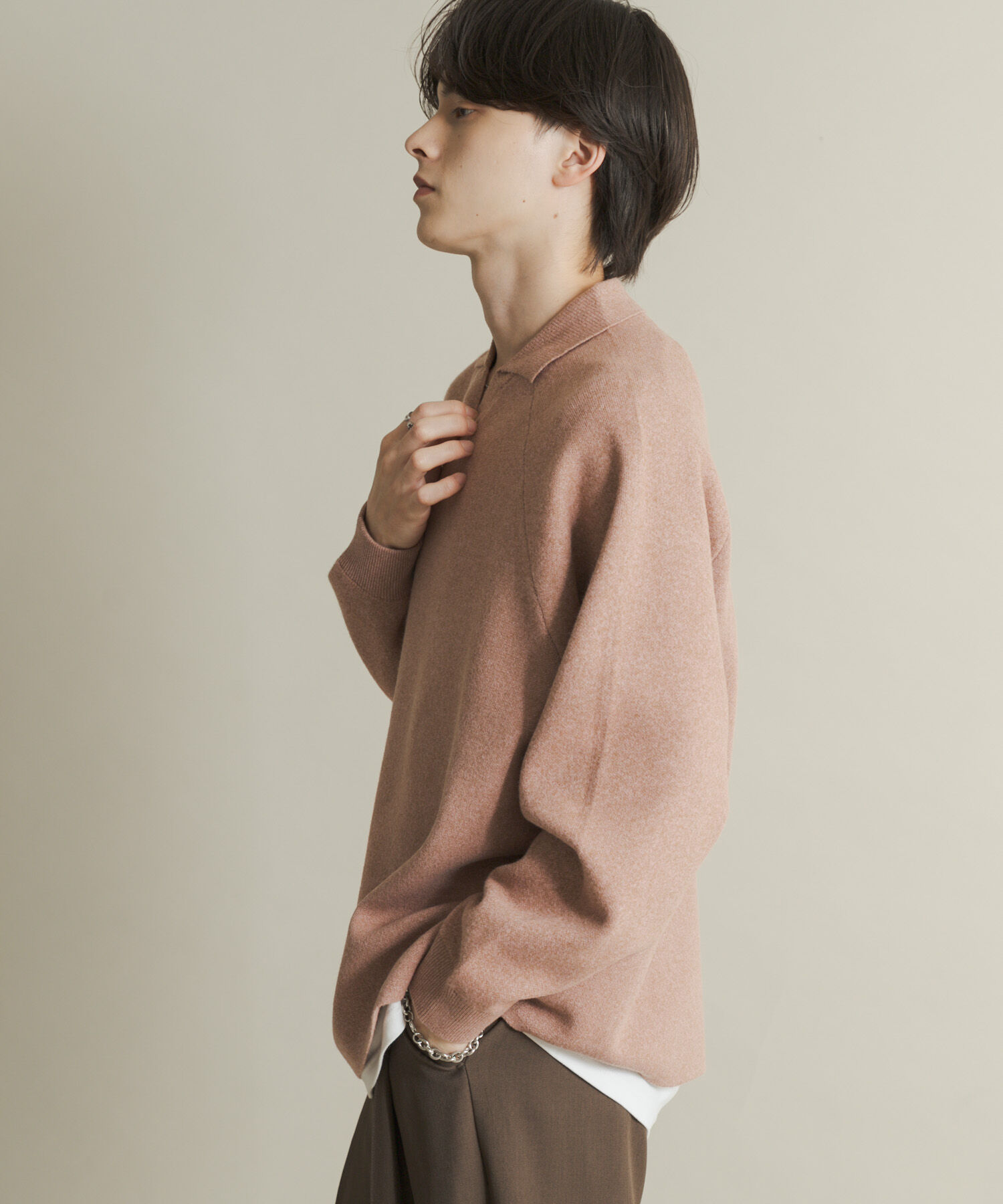 SENSE OF PLACE by URBAN RESEARCH「スウェットライクスキッパーニット」|ニット・セーター|