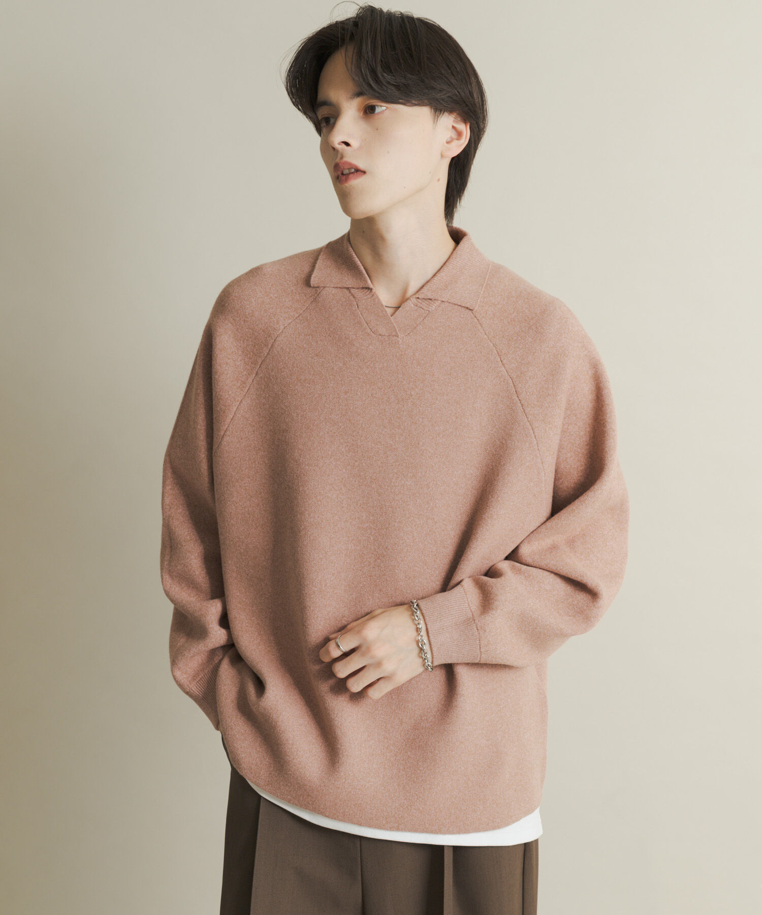 SENSE OF PLACE by URBAN RESEARCH「スウェットライクスキッパーニット」|ニット・セーター|