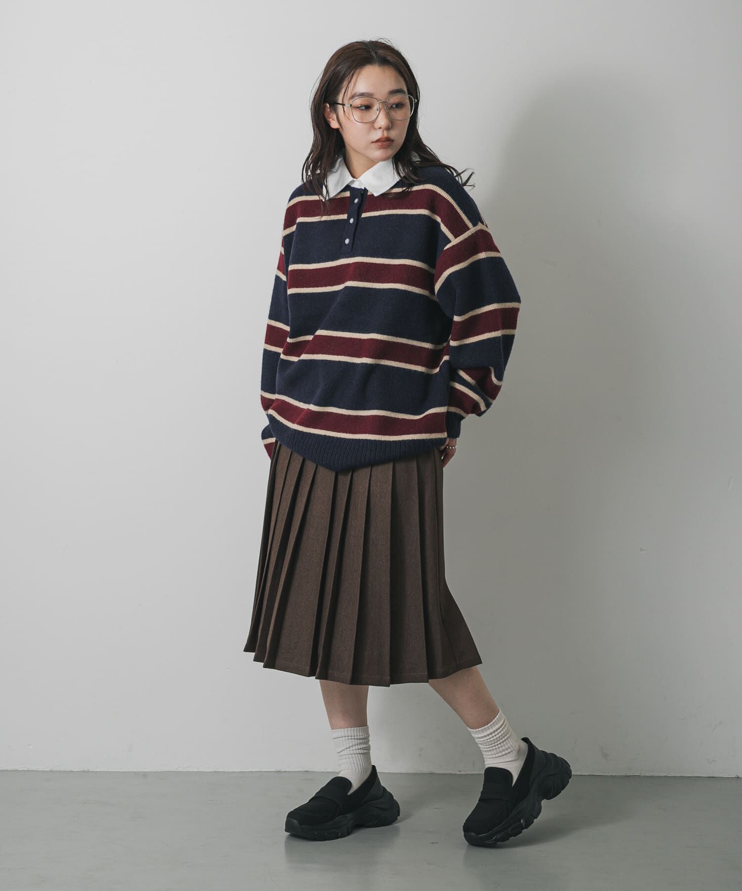 SENSE OF PLACE by URBAN RESEARCH「ミディプリーツスカート」|スカート|ブラウン