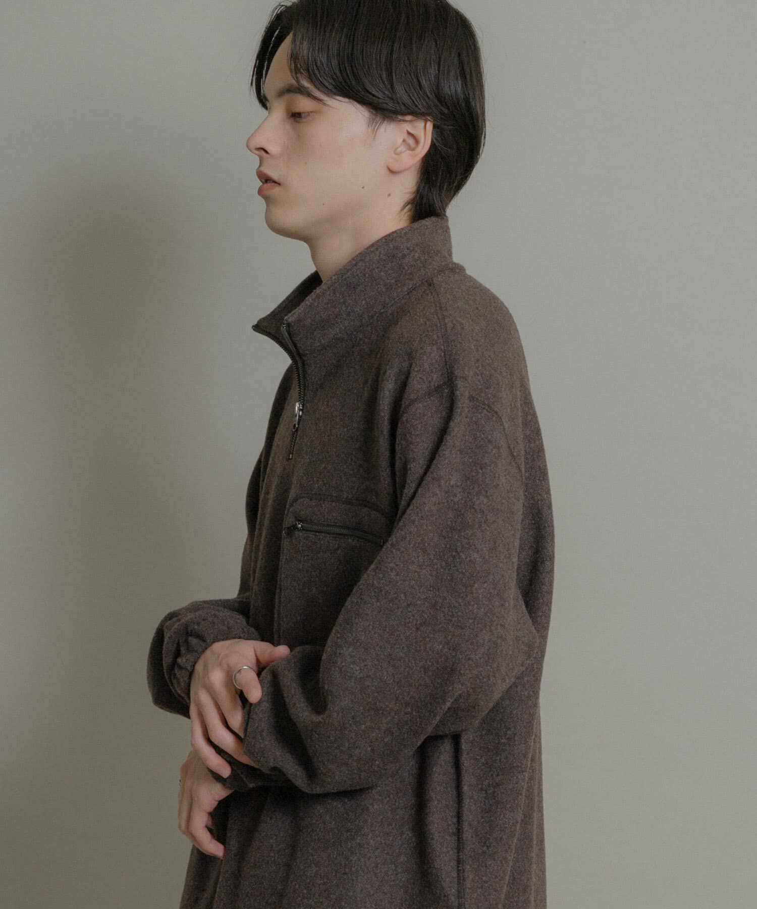 SENSE OF PLACE by URBAN RESEARCH「ウールジャージハーフZIP」|Tシャツ・カットソー|