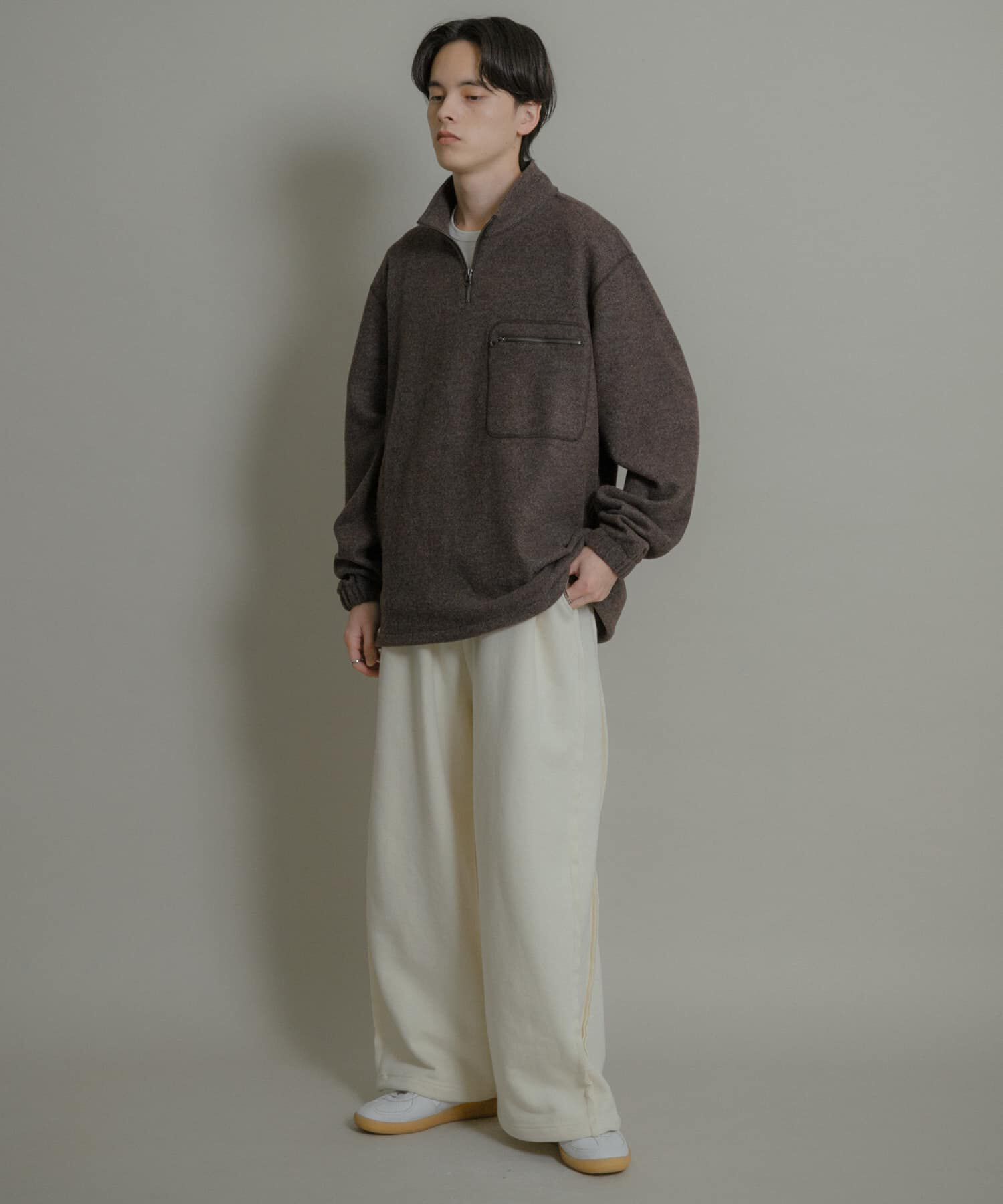 SENSE OF PLACE by URBAN RESEARCH「ウールジャージハーフZIP」|Tシャツ・カットソー|