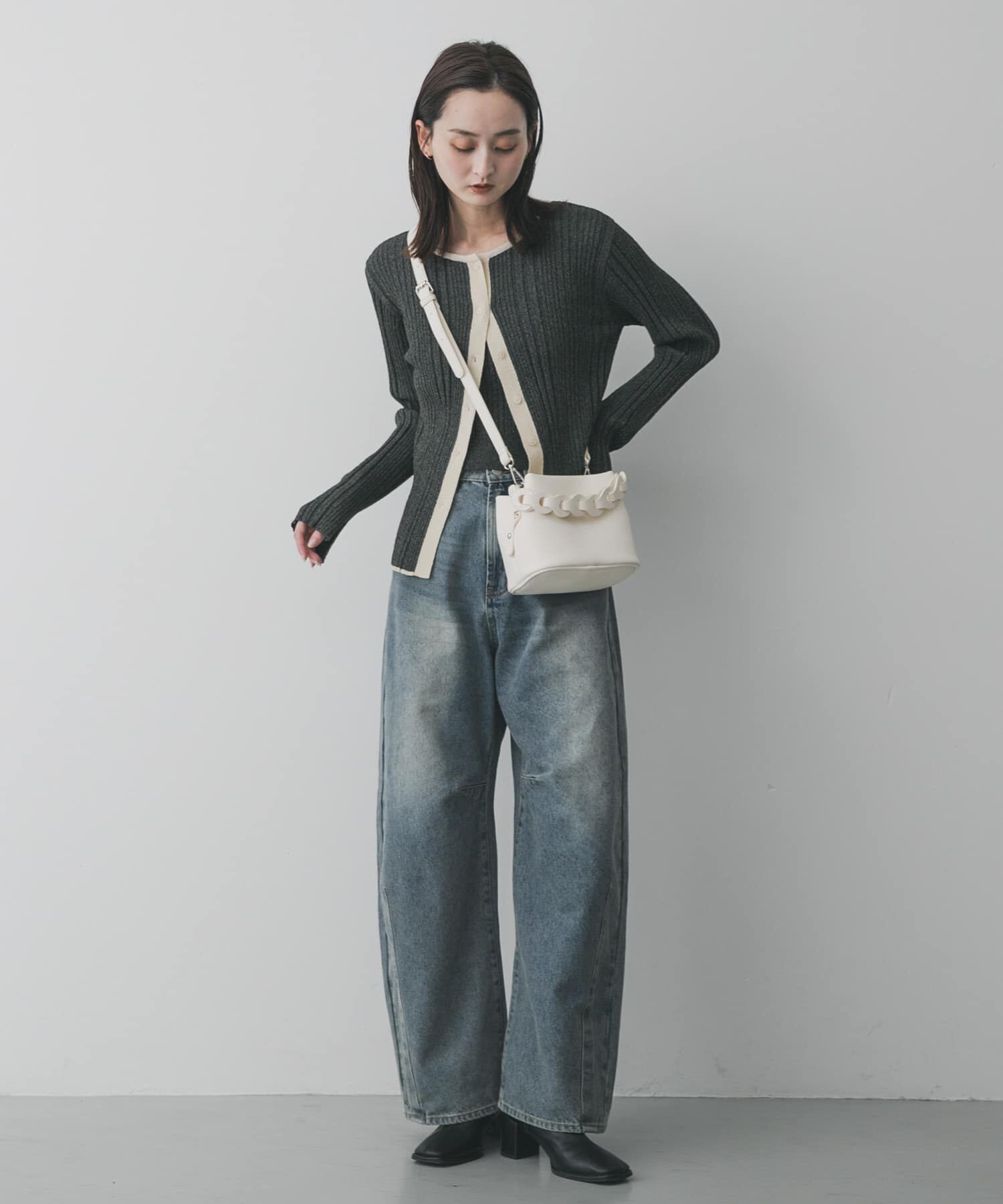 SENSE OF PLACE by URBAN RESEARCH「チェーンハンドルパフバッグ」|ショルダー・メッセンジャー|