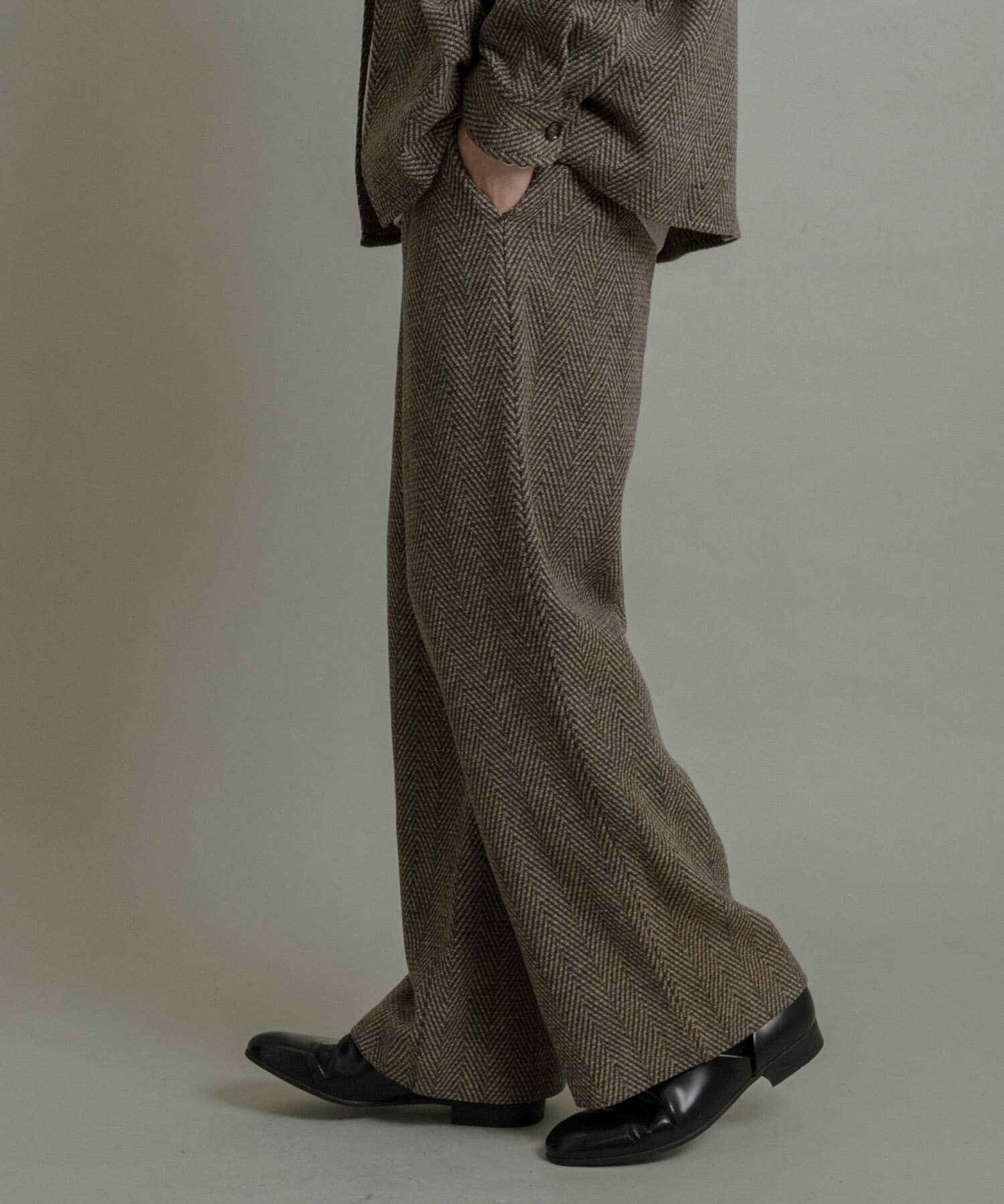 SENSE OF PLACE by URBAN RESEARCH「スライバーライクヘリンボーンワイドパンツ」|その他|