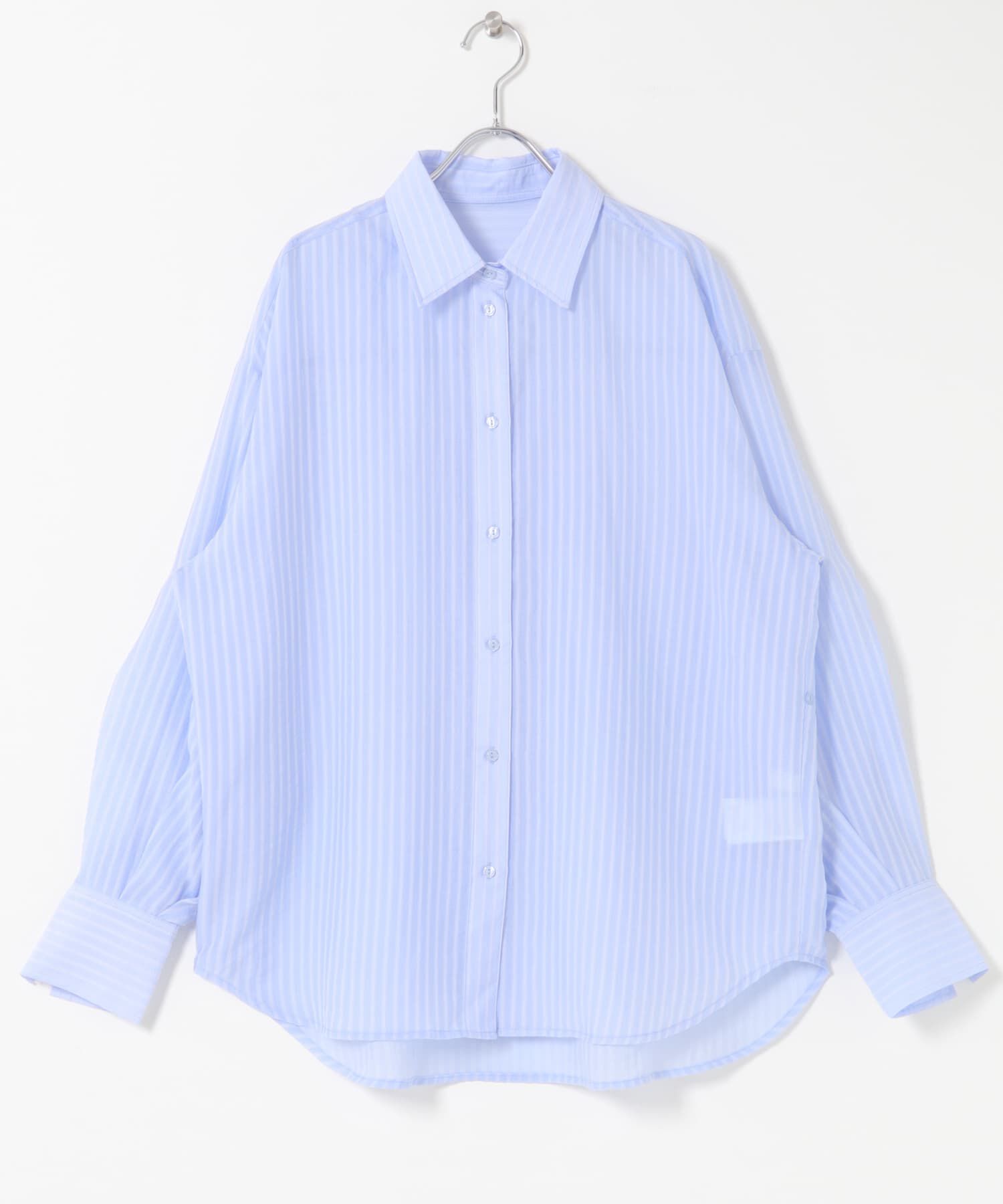 SENSE OF PLACE by URBAN RESEARCH「『接触冷感/速乾』シアーストライプアレンジシャツ」|シャツ・ブラウス|