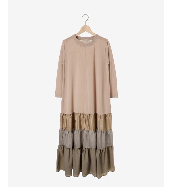 le.coeur blanc「《手洗い可能》TORRAZZO DONNAニットドッキングワンピース」|ワンピース|