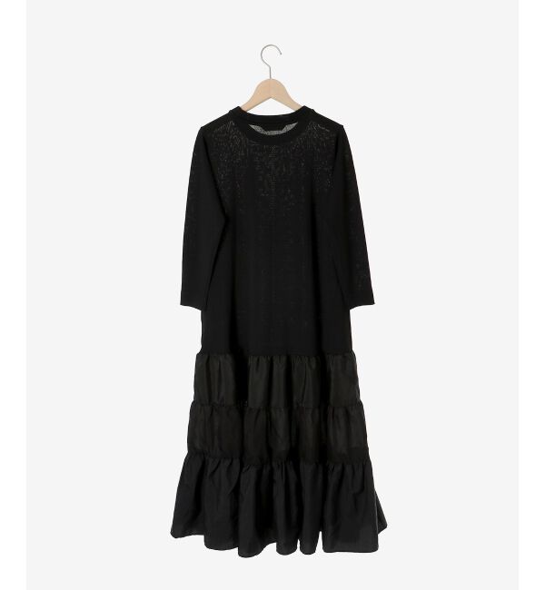 le.coeur blanc「《手洗い可能》TORRAZZO DONNAニットドッキングワンピース」|ワンピース|