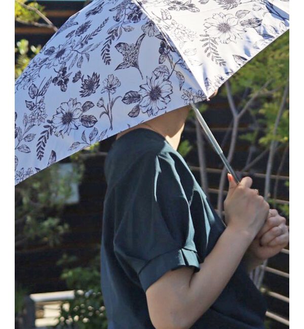 le.coeur blanc「プラントフラワー コンパクト折りたたみ傘」|傘|