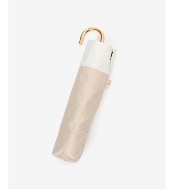 le.coeur blanc「PUバイカラーミニ コンパクト折りたたみ傘」|傘|ベージュ柄