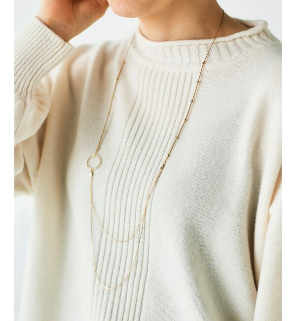  「2連チェーンロングネックレス」|ネックレス|