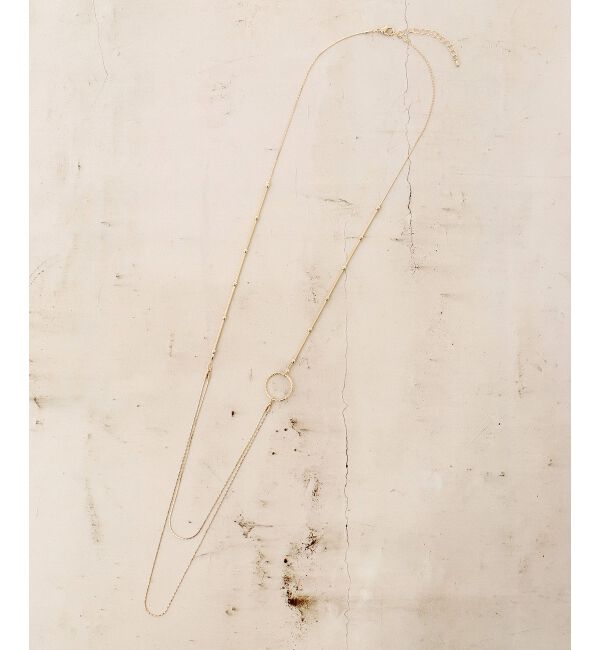  「2連チェーンロングネックレス」|ネックレス|