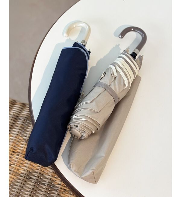 le.coeur blanc「バイカラーパイピングミニコンパクト折りたたみ傘」|傘|