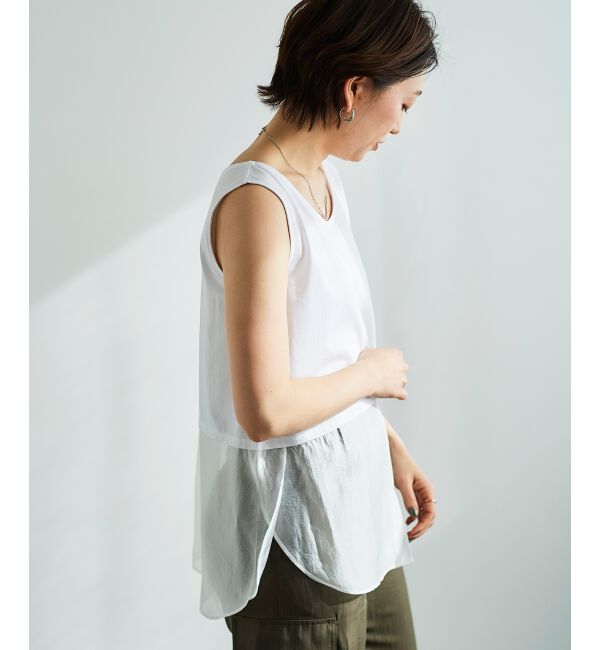 le.coeur blanc「レイヤードタンク」|タンクトップ|