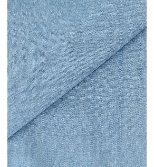  「《軽めな素材で夏も快適》ライトオンスデニムワイドパンツ」|デニム|