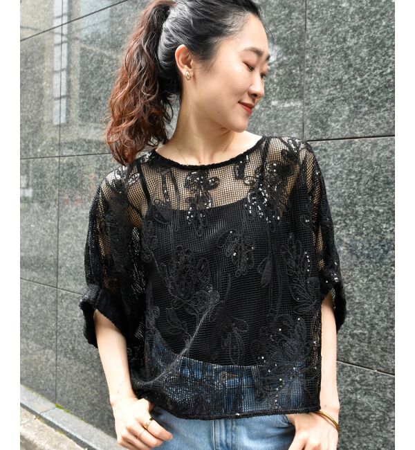  「TORRAZZO DONNAスパンコールドルマンブラウス」|シャツ・ブラウス|