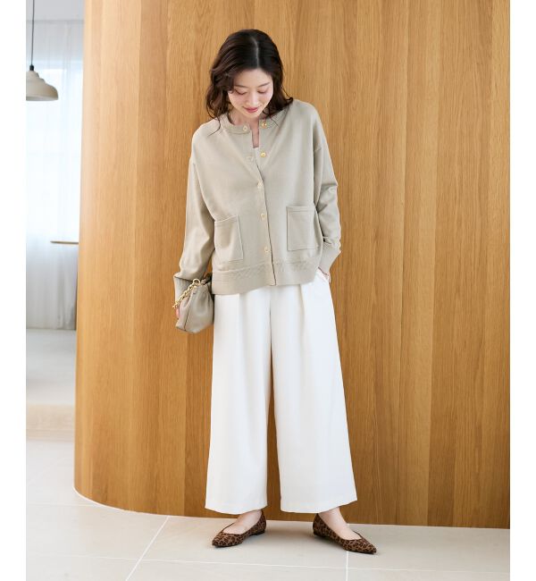  「リングボタンクルーカーディガン」|カーディガン|