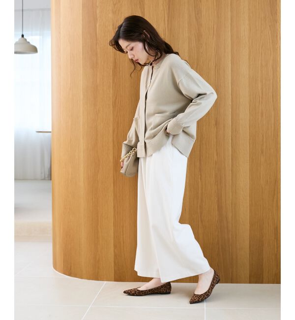  「リングボタンクルーカーディガン」|カーディガン|