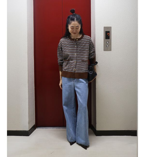  「リングボタンクルーカーディガン」|カーディガン|