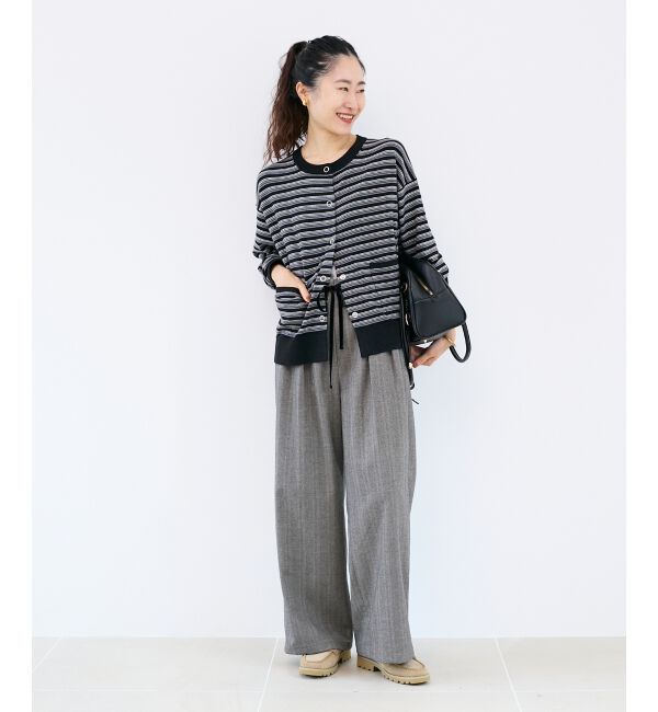  「リングボタンクルーカーディガン」|カーディガン|