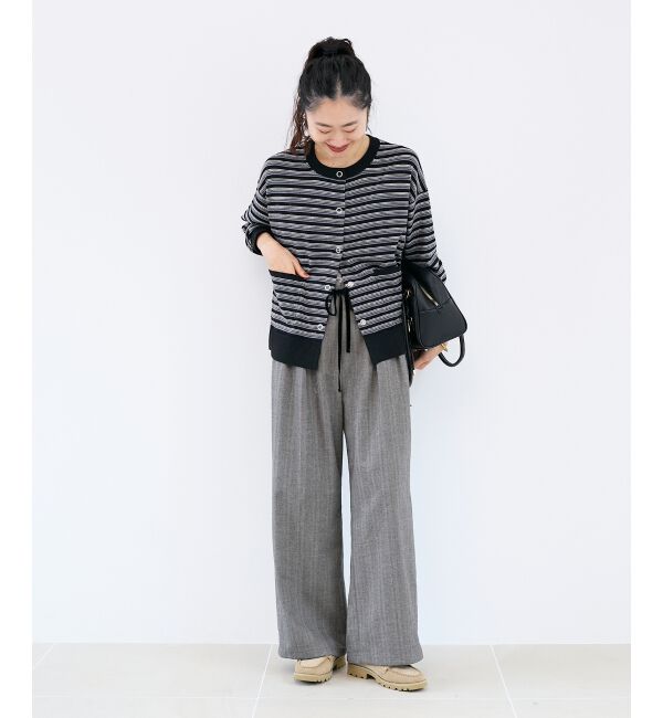  「リングボタンクルーカーディガン」|カーディガン|