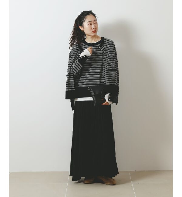  「リングボタンクルーカーディガン」|カーディガン|