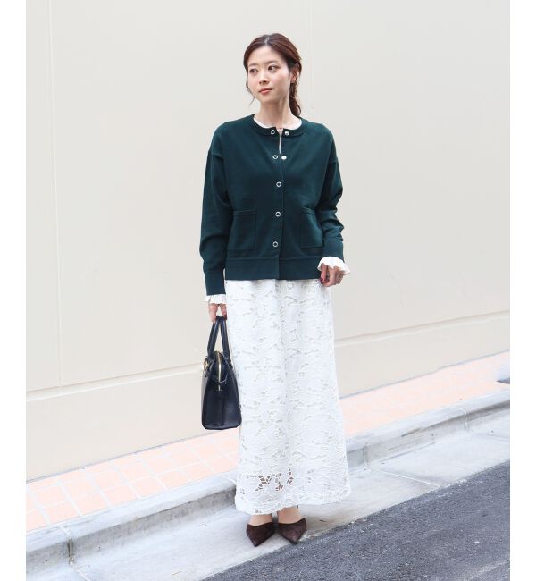 「リングボタンクルーカーディガン」|カーディガン|