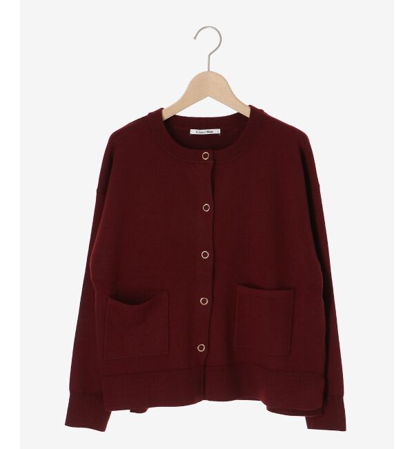  「リングボタンクルーカーディガン」|カーディガン|