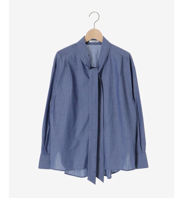  「ボウタイダンガリーシャツ」|シャツ・ブラウス|