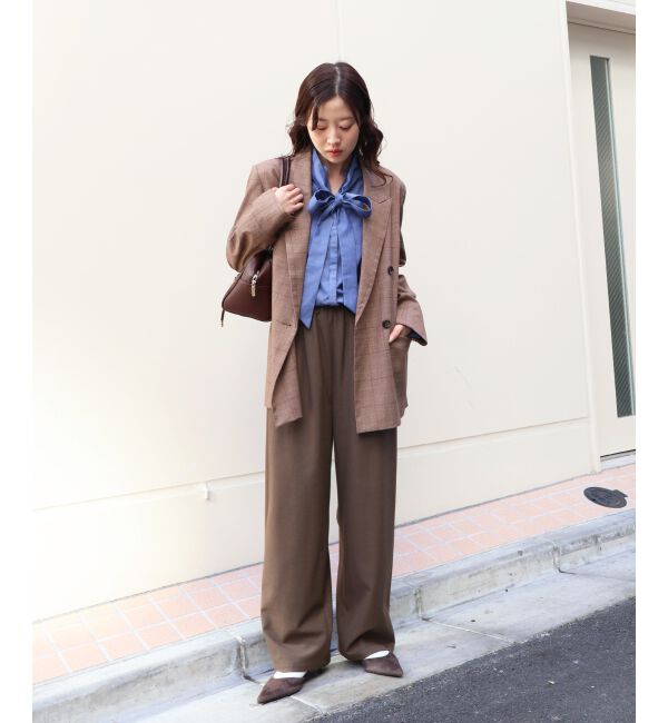  「ボウタイダンガリーシャツ」|シャツ・ブラウス|