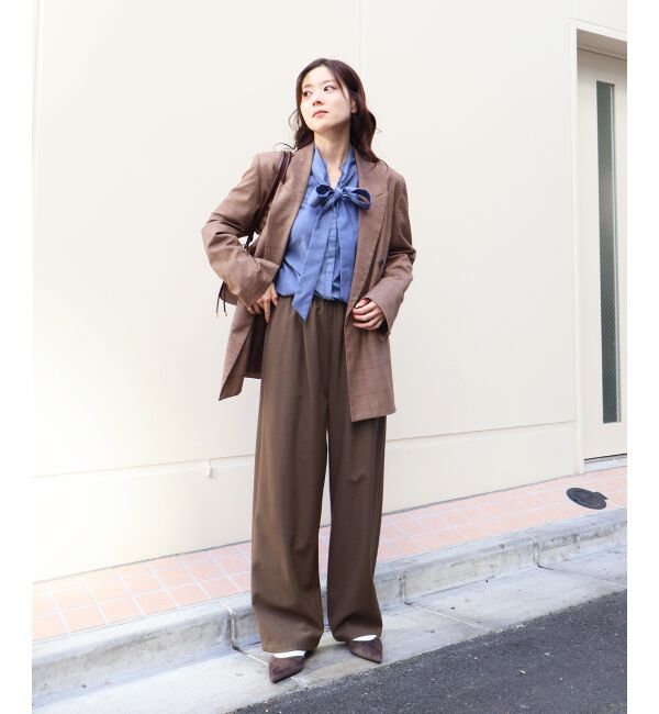  「ボウタイダンガリーシャツ」|シャツ・ブラウス|