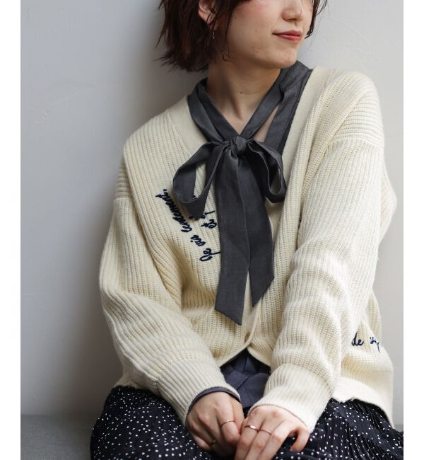  「ボウタイダンガリーシャツ」|シャツ・ブラウス|