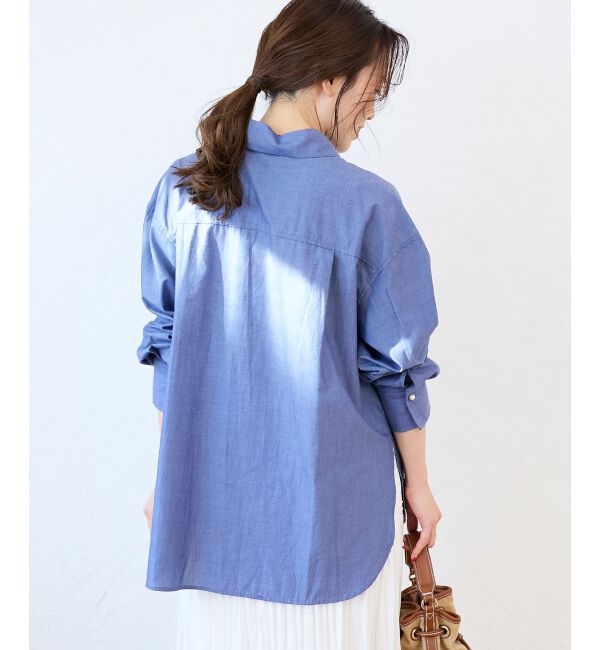  「ボウタイダンガリーシャツ」|シャツ・ブラウス|