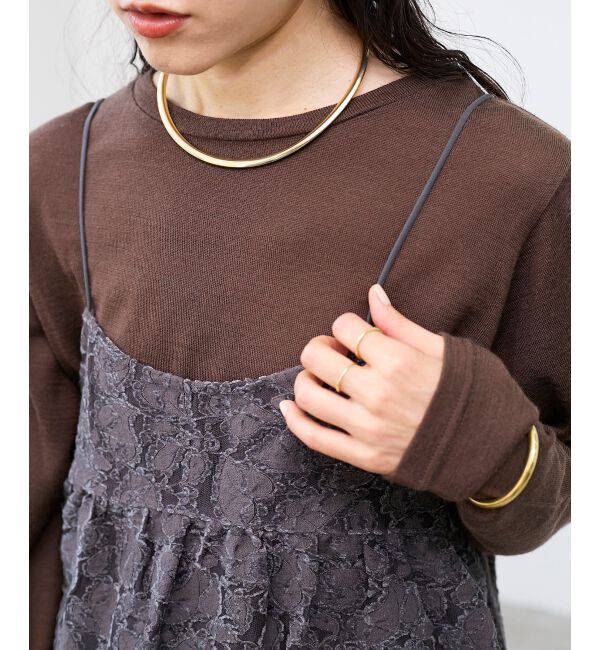  「O フラットネックカフ」|ネックレス|