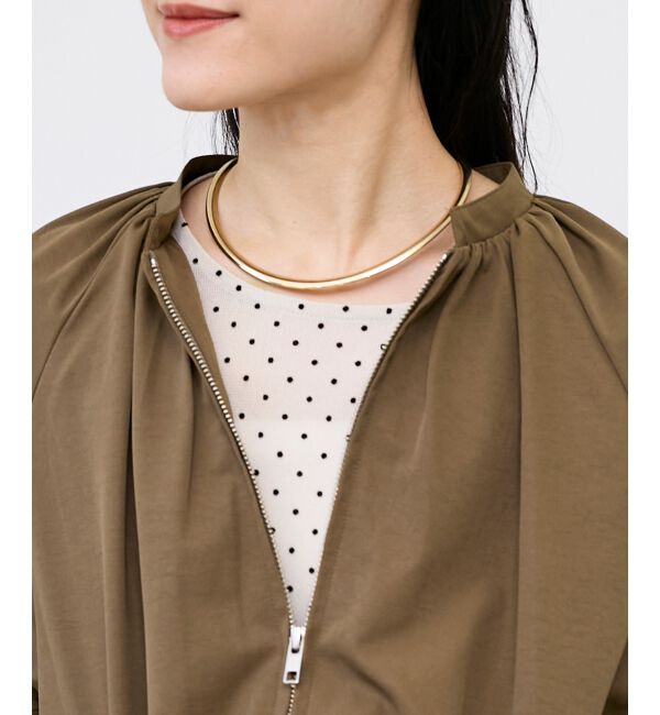  「O フラットネックカフ」|ネックレス|