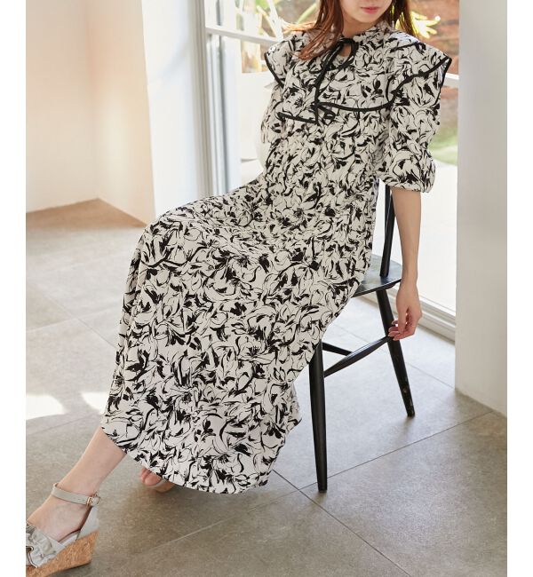 MAJESTICLEGON「フリルカラー2wayワンピース」|ワンピース|