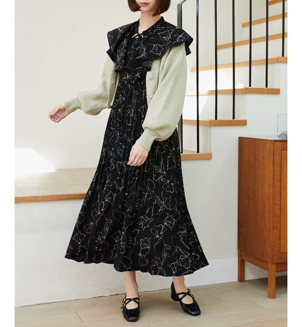 MAJESTICLEGON「フリルカラー2wayワンピース」|ワンピース|