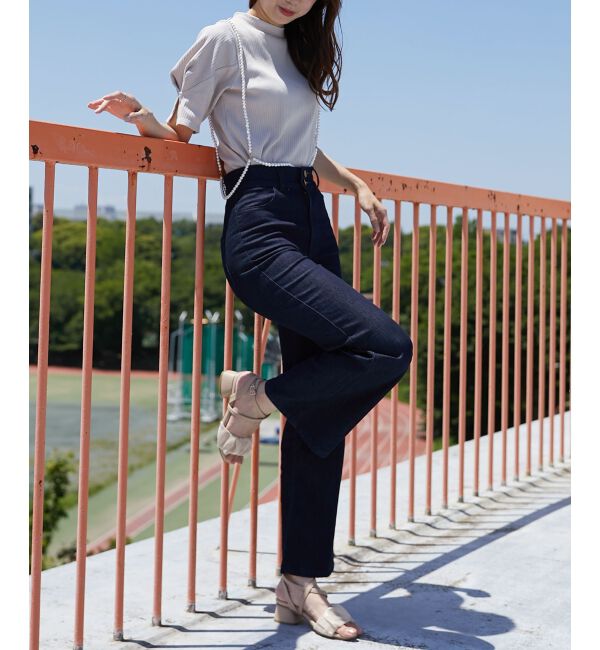 MAJESTICLEGON「タックスリーブトップス」|Tシャツ・カットソー|