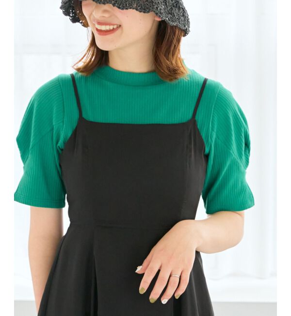 MAJESTICLEGON「タックスリーブトップス」|Tシャツ・カットソー|