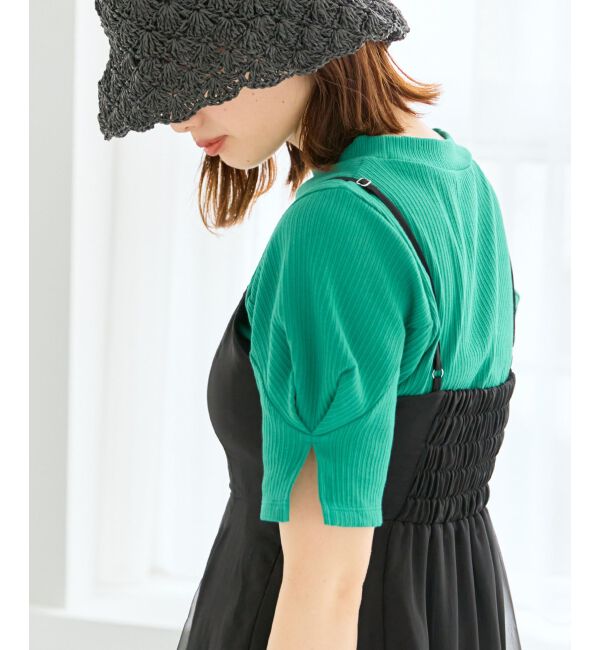 MAJESTICLEGON「タックスリーブトップス」|Tシャツ・カットソー|