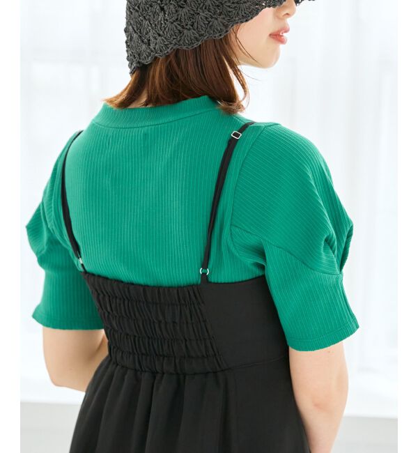 MAJESTICLEGON「タックスリーブトップス」|Tシャツ・カットソー|