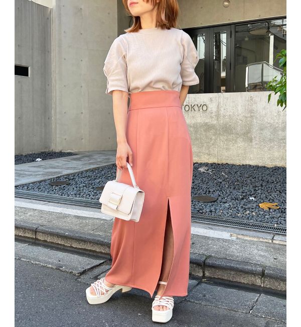 MAJESTICLEGON「タックスリーブトップス」|Tシャツ・カットソー|