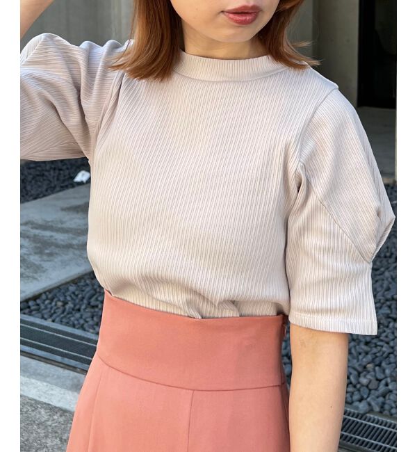 MAJESTICLEGON「タックスリーブトップス」|Tシャツ・カットソー|