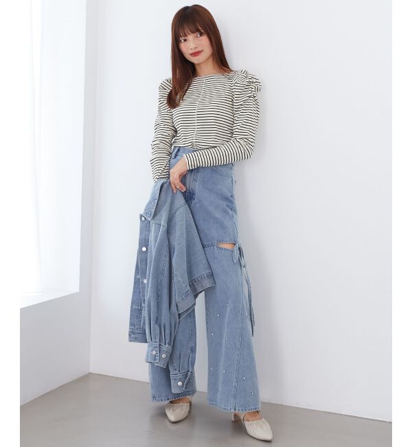 MAJESTICLEGON「クルーネックパワショルトップス」|Tシャツ・カットソー|