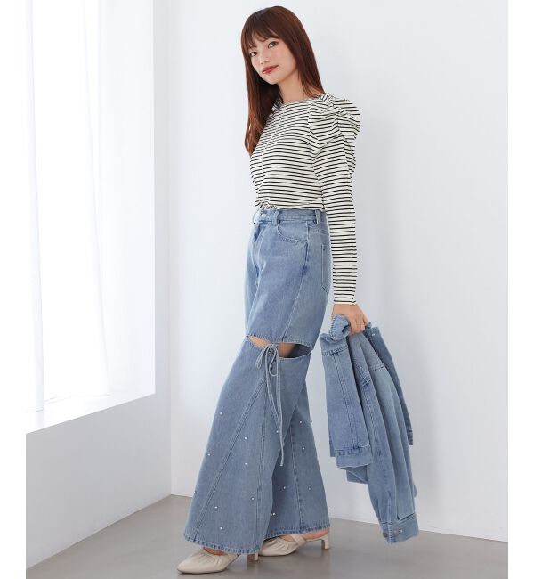 MAJESTICLEGON「クルーネックパワショルトップス」|Tシャツ・カットソー|