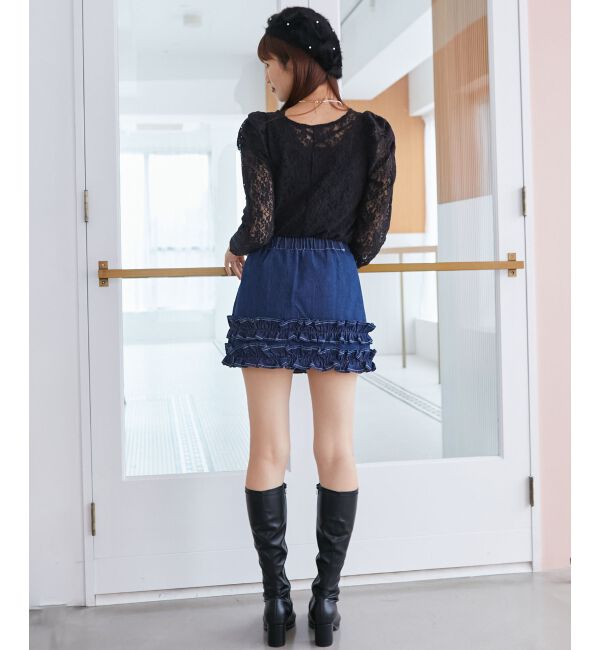 MAJESTICLEGON「クルーネックパワショルトップス」|Tシャツ・カットソー|