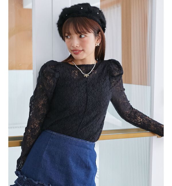 MAJESTICLEGON「クルーネックパワショルトップス」|Tシャツ・カットソー|