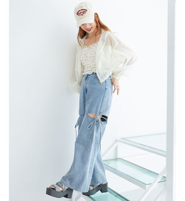  「シアーフードブルゾン」|シャツ・ブラウス|