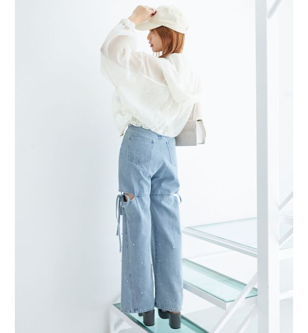  「シアーフードブルゾン」|シャツ・ブラウス|