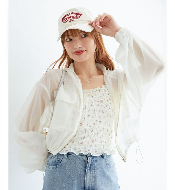  「シアーフードブルゾン」|シャツ・ブラウス|