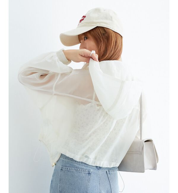  「シアーフードブルゾン」|シャツ・ブラウス|