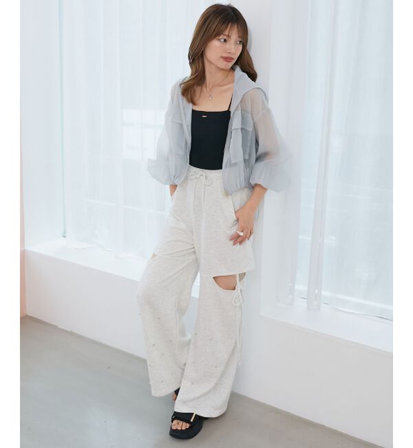  「シアーフードブルゾン」|シャツ・ブラウス|